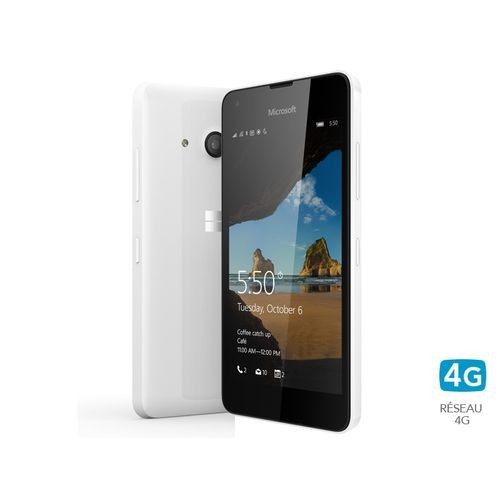Microsoft - Lumia 550 blanc - Smartphone Android 4.7 (11,9 cm)