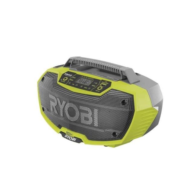 Radio de chantier Ryobi Radio d'atelier RYOBI stéréo 18V OnePlus - sans batterie ni chargeur R18RH-0