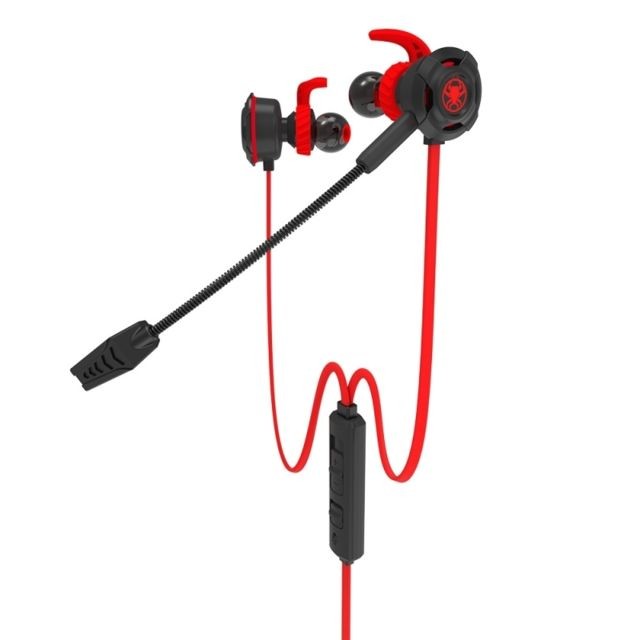 Wewoo - Ecouteurs 3.5mm PC Gaming Headset Casque D'ordinateur Dans L'oreille Stéréo Basse Annulation De Bruit Écouteur Avec Micro (Rouge) Wewoo  - Son audio