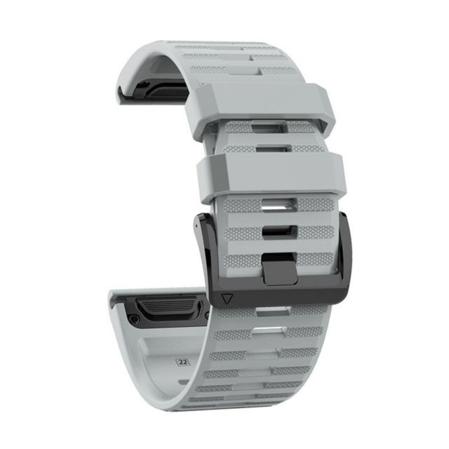 Generic - Bracelet de montre de remplacememnt en silicone 22mm Pour Garmin Fenix6 Fenix5 Universel Gris Generic  - Bracelet connecté Generic