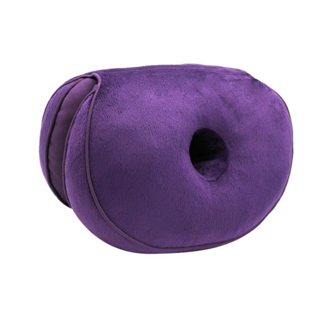marque generique - mousse mémoire beignet anneau taille coussin siège chaise siège oreiller violet marque generique  - Coussin violet