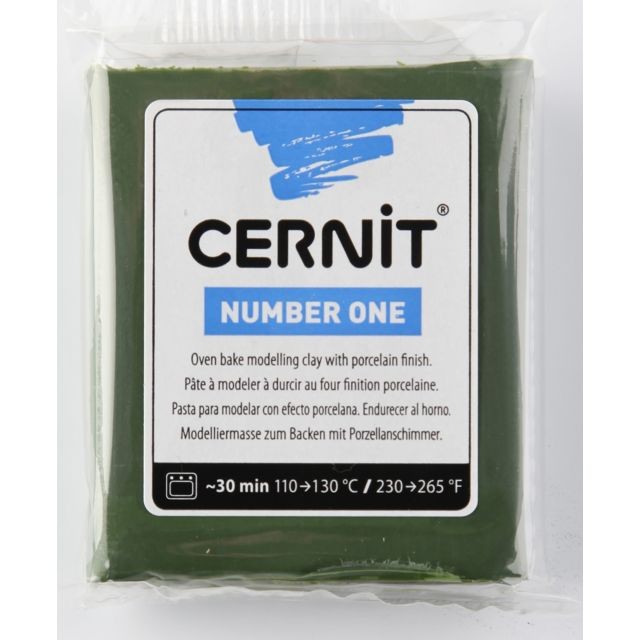 Cernit - Pâte Cernit n°1 56 g Olive (645) - Cernit Cernit  - Modelage