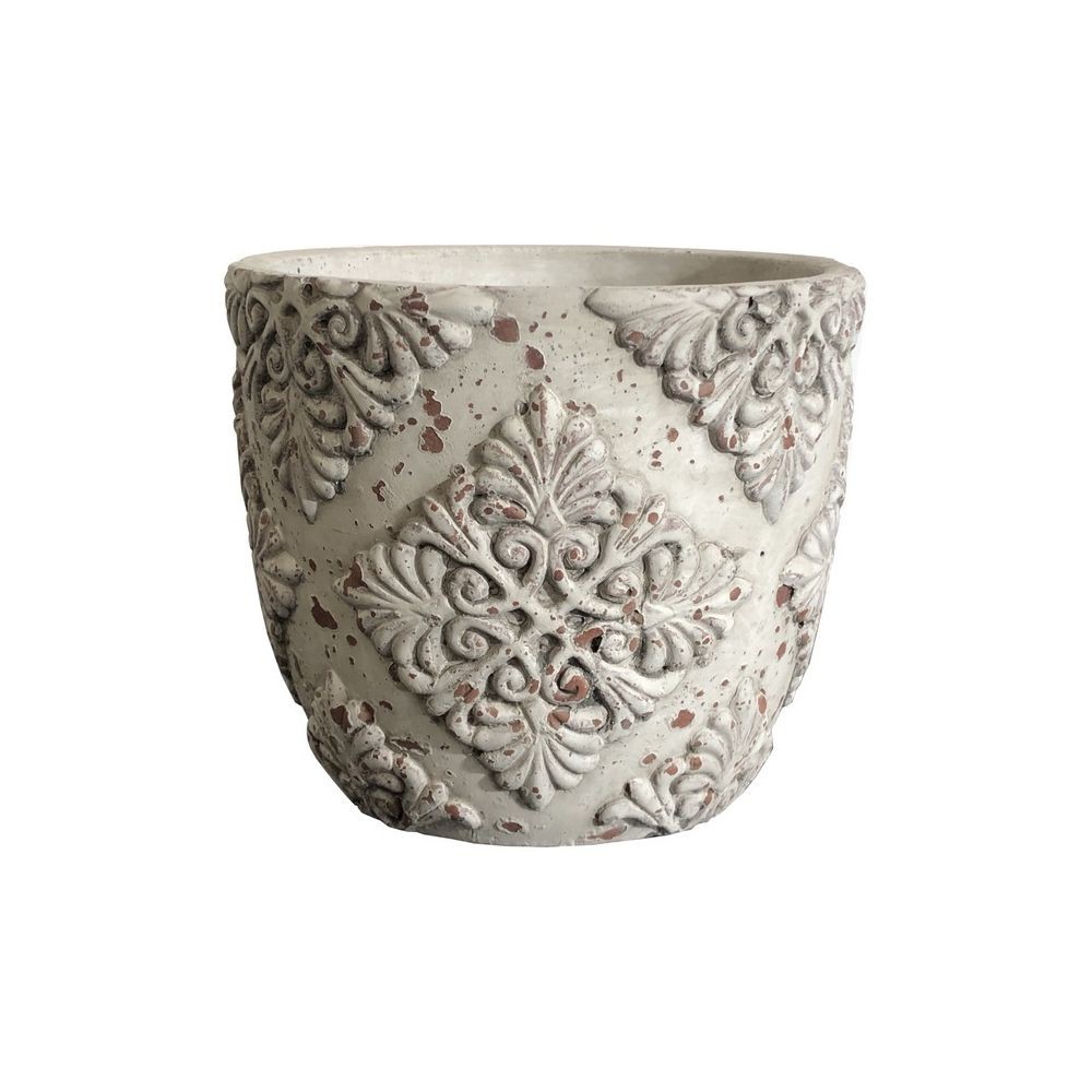LORIGINALE DECO Vase Pot Cache Pot Médicis Blanc ø14 cm 