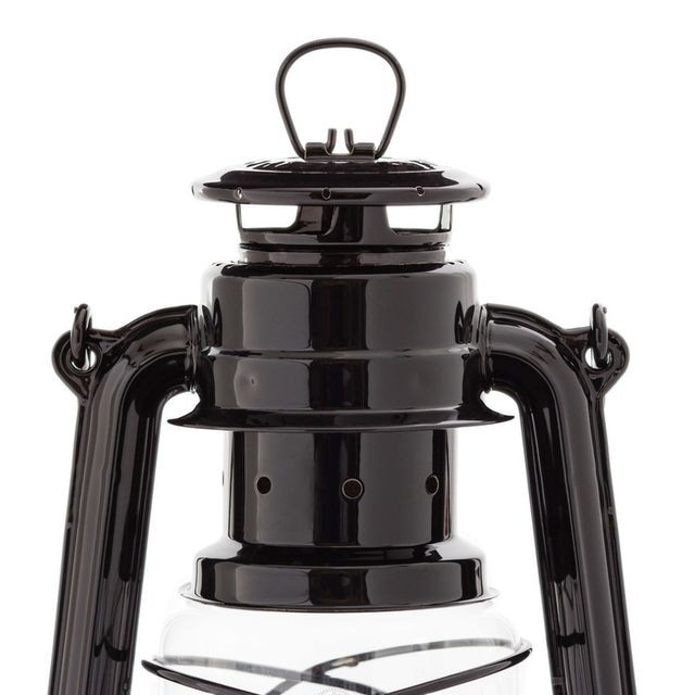 Lampadaire Lampe à pétrole en acier galvanisé hauteur 25.5cm Baby Special 276 - Noir