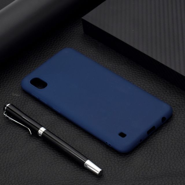 Wewoo - Coque Souple Pour Galaxy A10 Candy Color TPU Case Bleu Wewoo  - Coque, étui smartphone