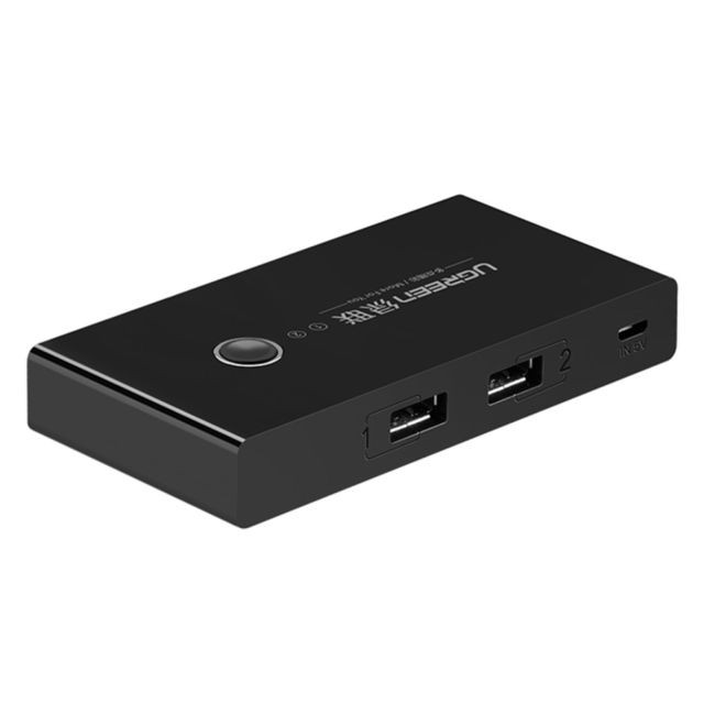 Wewoo Switch HDMI pour Souris, Clavier, Imprimante Sélecteur de Commutateur USB 2 Ports USB Partage 4 Adaptateur de Commutation de USB
