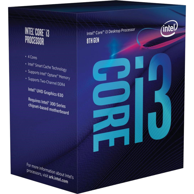 Intel - Core i3 8100 - 3,6 GHz - Processeur INTEL Core Processeur INTEL