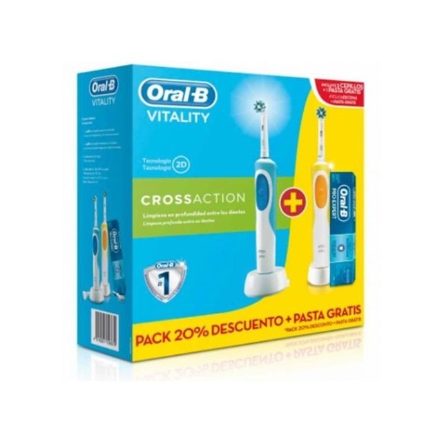 Brosse à dents électrique Oral-B Brosse à dents électrique Oral-B DUO VIT.CROSS 2 (3 pcs)
