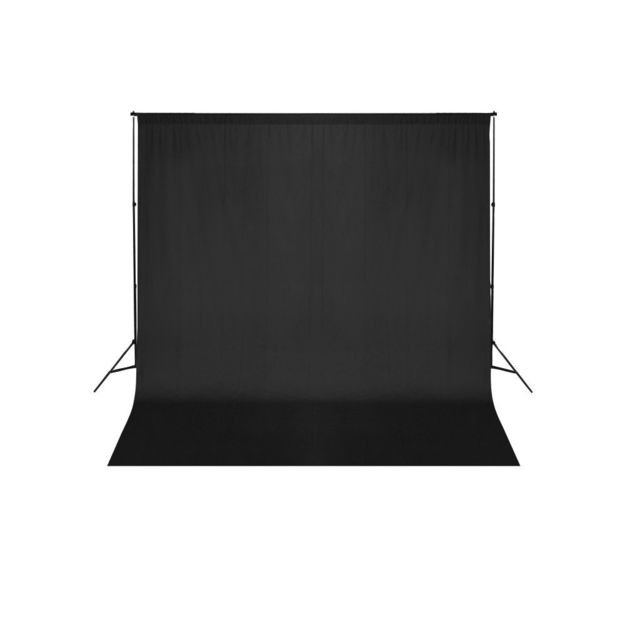 Helloshop26 - Kit complet studio photo + fond noir sans coutures 3x6 m photo vidéo studio professionnel 1802019/4 Helloshop26  - Kit studio photo Photo & Vidéo Numérique