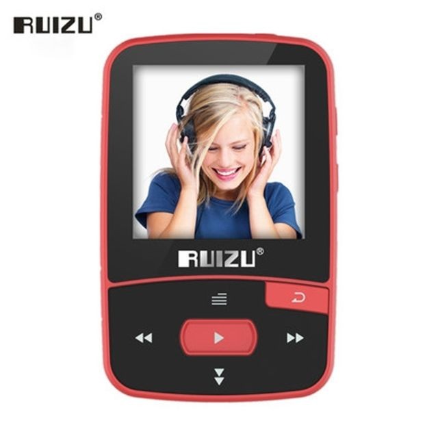 Lecteur MP3 / MP4 Lecteur MP3 Sport Bluetooth MP3 8gb Clip Mini avec support d'écran FM, enregistrement, E-Book, Horloge, Podomètre Bleu 8GB