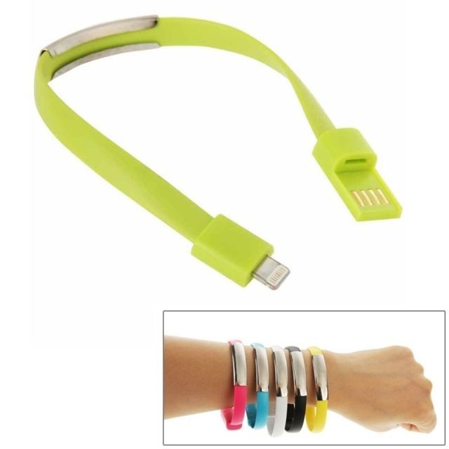 Wewoo - Câble vert pour iPhone 6 et 5S & 5C 5, Longueur: 24cm de chargement de données de synchronisation de bracelet portable, Wewoo  - Câble antenne Lightning