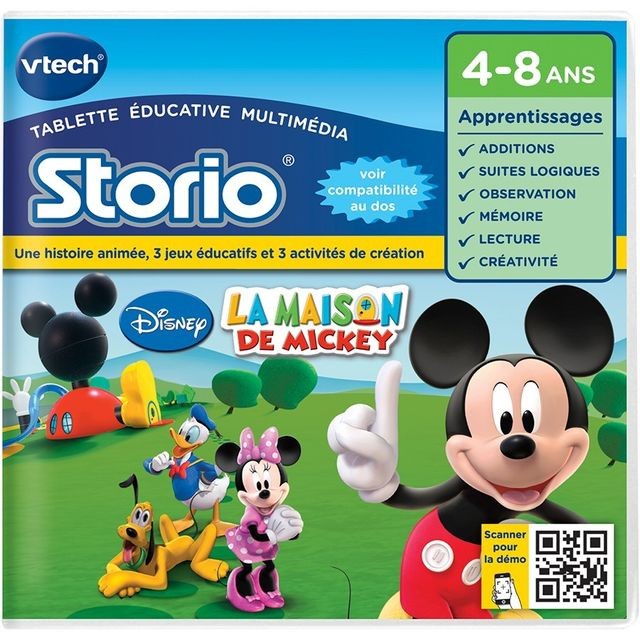Vtech - Jeu Storio - La Maison de Mickey - 230405 - Accessoire enfant Vtech