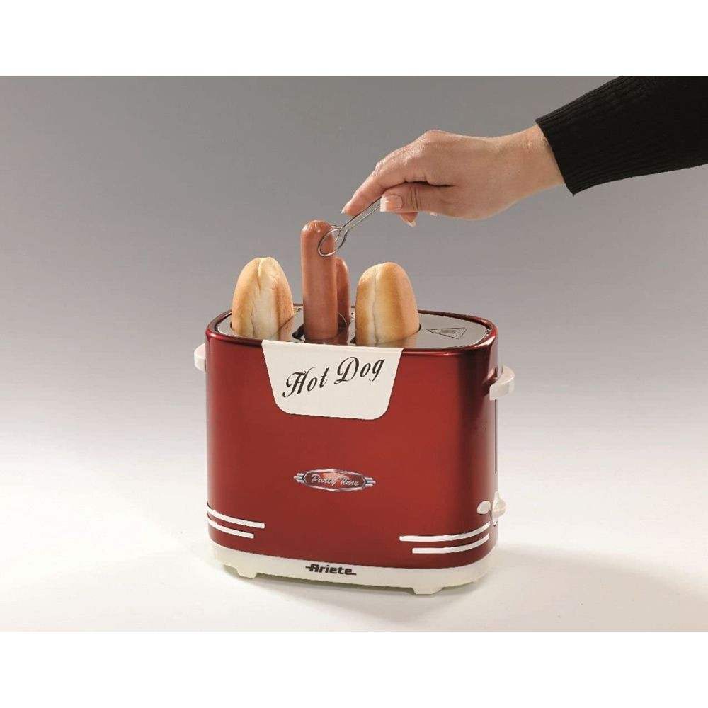 Ariete Appareil à Hotdog de 2L 650W rouge