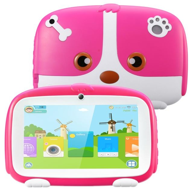 Excelvan - Tablettes Enfants PC 1Go RAM 16Go ROM Excelvan Q738 7 Pouces Android 9.0 EU Rose Excelvan  - Tablette Android