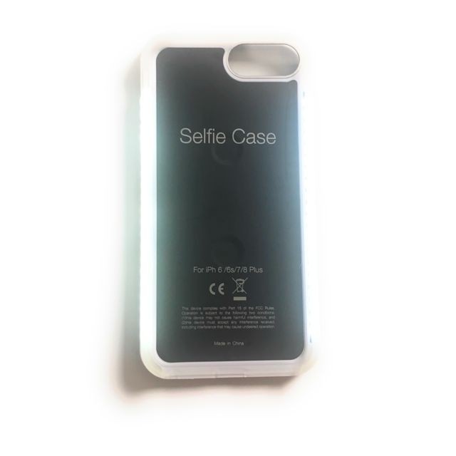 Cabling CABLING® Coque protectrice, selfie light, rechargeable à LED Flash d'éclairage Selfie Coque illuminé [intensité Variable commutateur] compatible avec