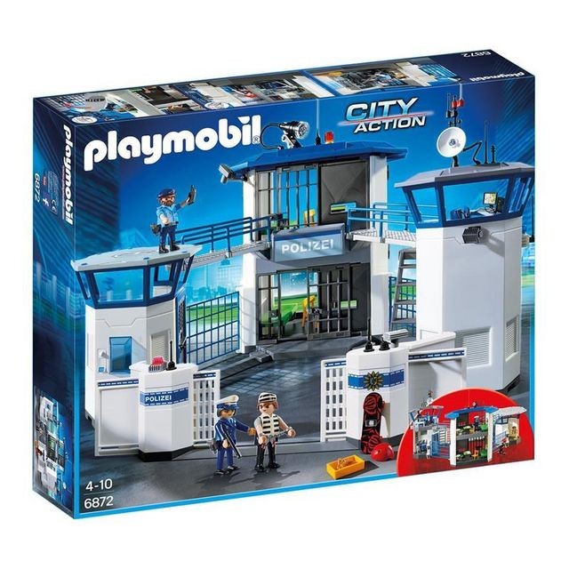 Playmobil - PLAYMOBIL 6872 Commissariat de police avec prison Playmobil   - Playmobil
