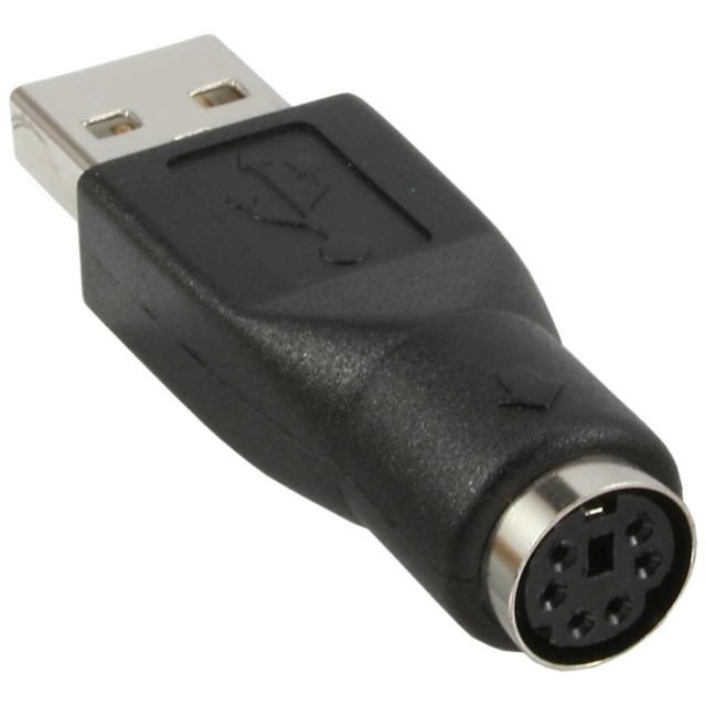 Inline - Adaptateur USB PS/2, InLine®, USB prise A sur PS/2 prise femelle Inline  - Câble USB