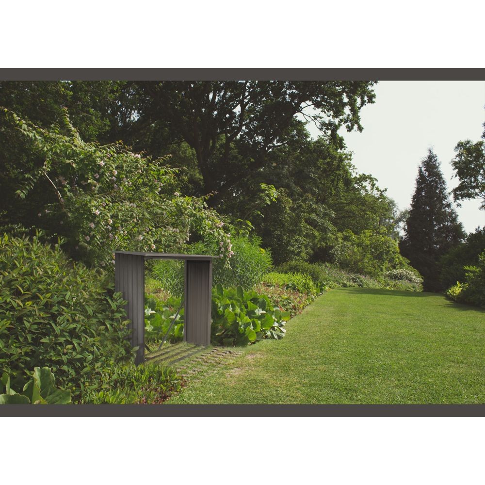 Abris de jardin en bois Chalet & Jardin BUCHER METAL - BOIS VIEILLI  625 - 1,07M² -GRIS