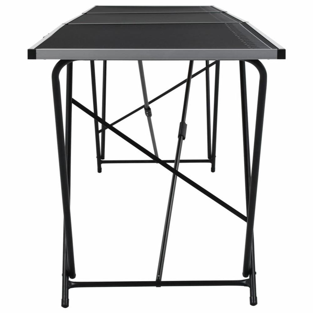 vidaXL Table Pliable à Coller MDF et Aluminium pour Collage Table à Tréteau 