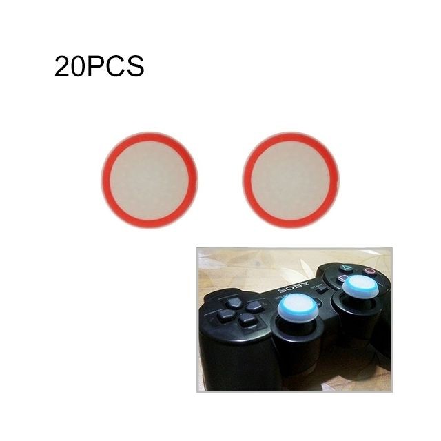 Wewoo - Housse de protection en silicone lumineuse 20 PCS pour manette jeu pour PS4 / PS3 / PS2 / XBOX360 / XBOXONE / WIIU (rouge) - Manettes ps3