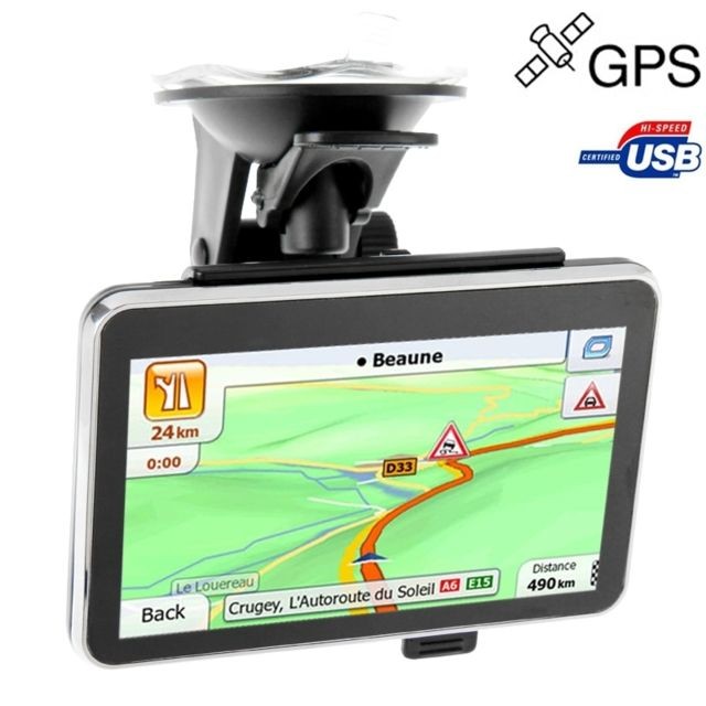 Wewoo - GPS voiture noir Ecran tactile de TFT de 4,3 pouces, haut-parleur intégré, mémoire intégrée de 4GB et carte, sans Bluetooth, résolutions: 480 x 272 - GPS 4,3 pouces GPS