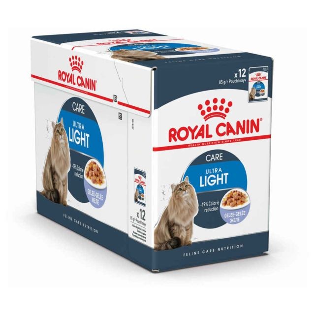 Alimentation humide pour chat Royal Canin Sachets Ultra Light en Gelée pour Chat - Royal Canin - 12x85g