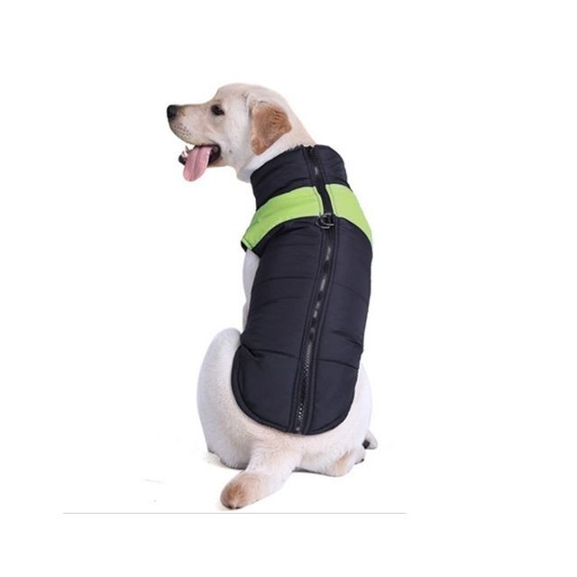 Wewoo - Vêtements vert pour chien, Taille: 4XL, Poitrine: 63cm, Longueur du dos: 55cm Veste de ski en coton Wewoo  - Animalerie