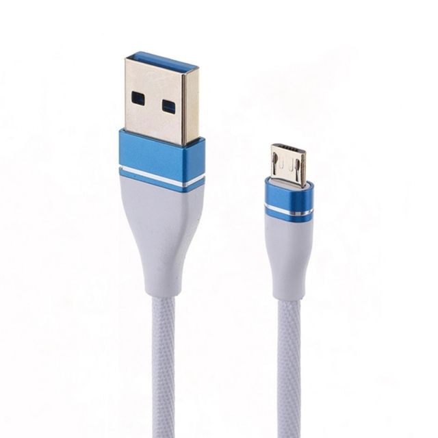 Wewoo - Câble blanc pour Galaxy, Huawei, Xiaomi, LG, HTC et autres téléphones intelligents Nylon Weave Style USB vers Micro USB de recharge de données, Longueur du câble: 1 m, Wewoo  - Câble antenne