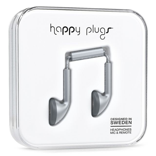 Happy Plugs -Happy Plugs casque intra Earbud Space Grey Happy Plugs  - Happy Plugs