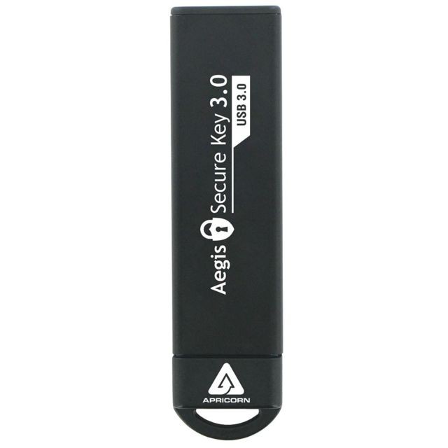 Apricorn Apricorn Aegis Secure Key 3.0 lecteur USB flash 120 Go USB Type-A 3.0 (3.1 Gen 1) Noir