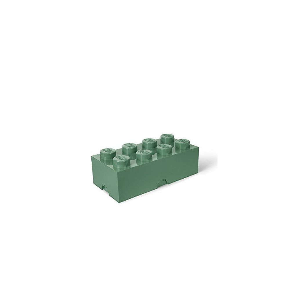 Boîte de rangement Lego LEGO Stockage Brique 8boutons, boîte de rangement empilable, 12l, Sable Vert, 151Sable Vert