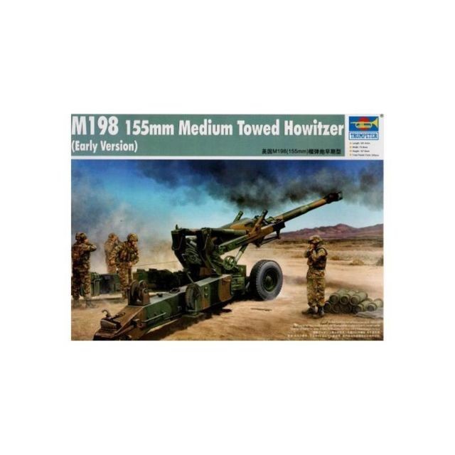 Trumpeter - Maquette Véhicule M198 155mm Medium Towed Howitzer (early Version) Trumpeter  - Voitures Trumpeter