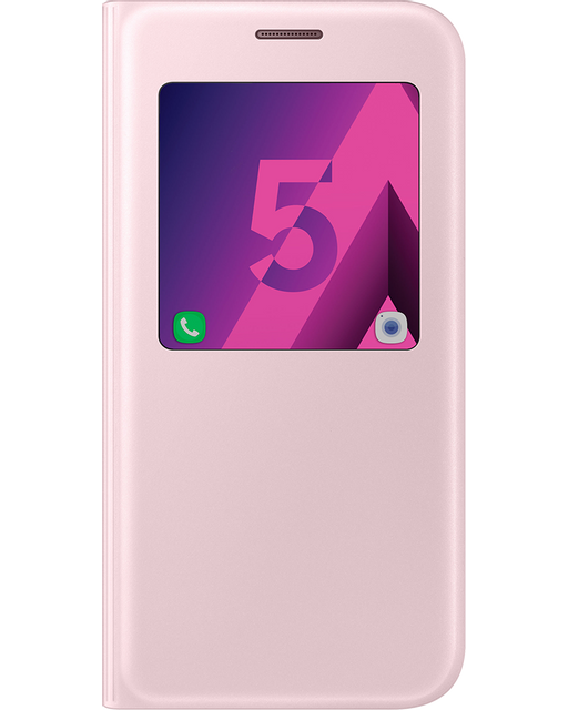 Sacoche, Housse et Sac à dos pour ordinateur portable Samsung S View Fonction Stand Cover Galaxy A5 2017 - Rose