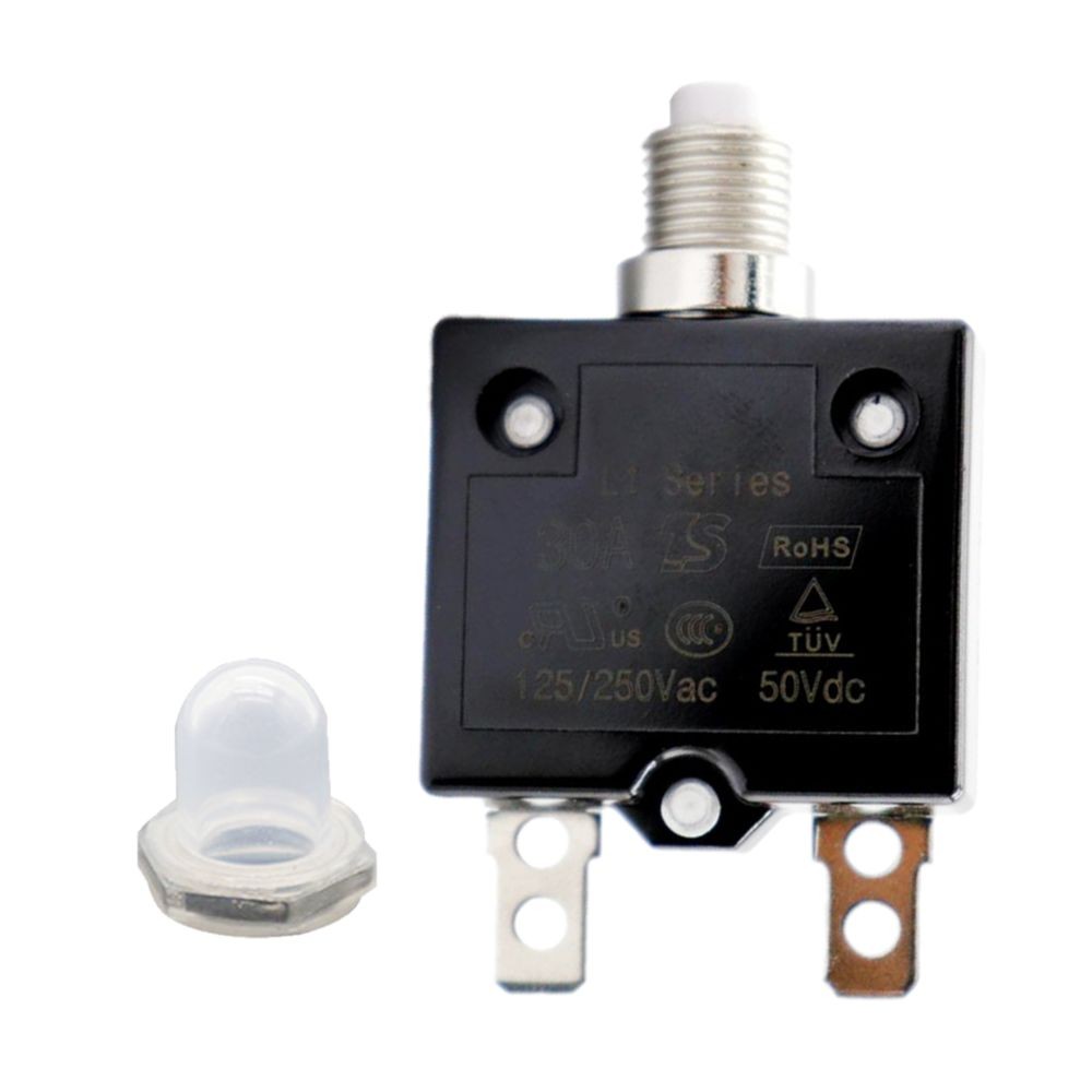 Accessoires pour dictaphone marque generique Commutateur de protecteur de surcharge du disjoncteur 30a fusible réarmable ac 125 / 250v