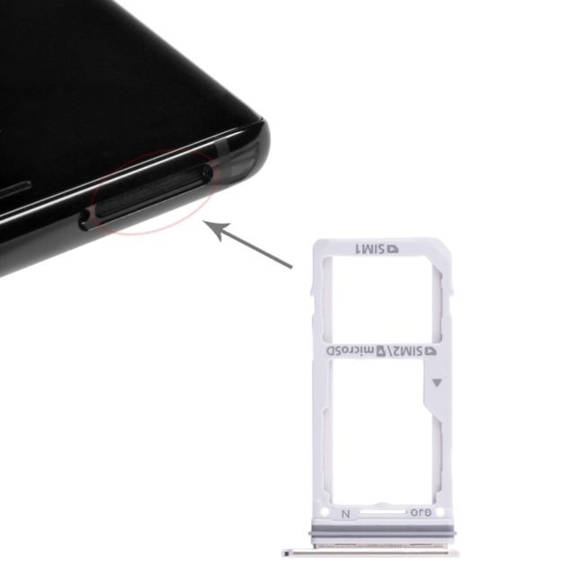 Wewoo - Tiroir de Carte SIM 2 Plateau SIM / Micro SD Card pour Samsung Galaxy Note 8 Or Wewoo - Accessoires Samsung Galaxy Note 8 Accessoires et consommables