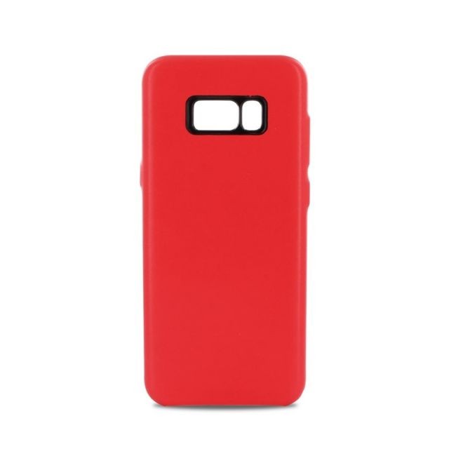 Mooov - Coque en cuir PU pour Galaxy S8+ rouge - Marchand Metronic store