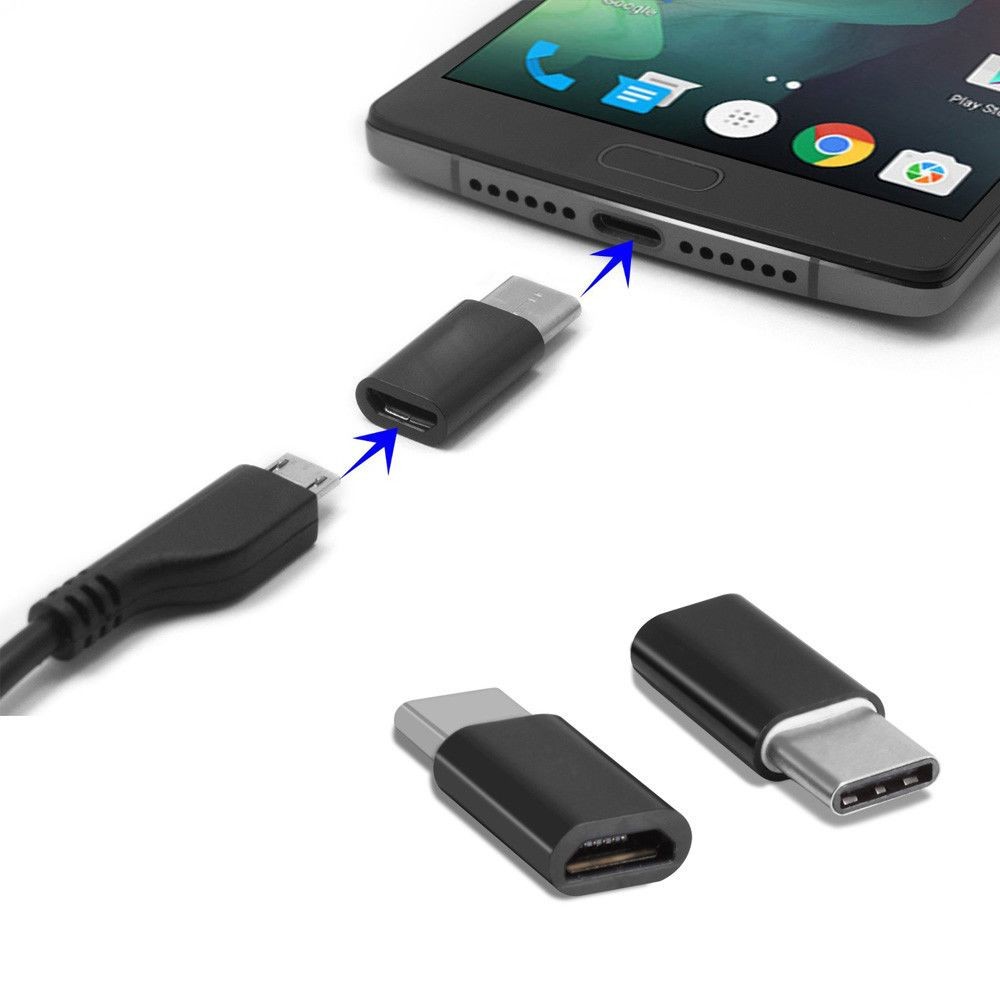 LG G5,etcétera Faburo 6 Unidades tpo-C Adaptador USB C a Micro USB conversor type c adaptador para Nexus 5X/6P 