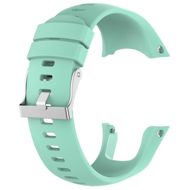 marque generique - Bracelet en silicone cyan pour votre Suunto Spartan Trainer Wrist HR marque generique  - Objets connectés
