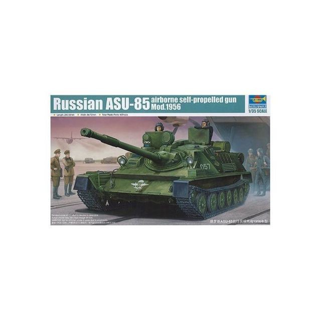 Trumpeter - Maquette Char Russian Asu-85 Airborne Self-propelled Gun Mod 1956 Trumpeter - Jeux & Jouets Trumpeter