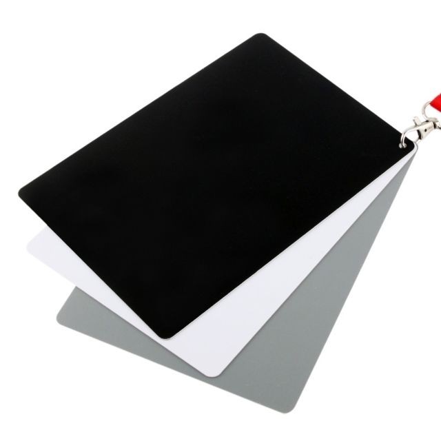 Wewoo - Carte d'équilibre gris / noir et numérique 3 en 1 avec bandoulière, fonctionne avec tout appareil photo numérique, format de fichier: RAW JPEG Wewoo  - Accessoire Photo et Vidéo