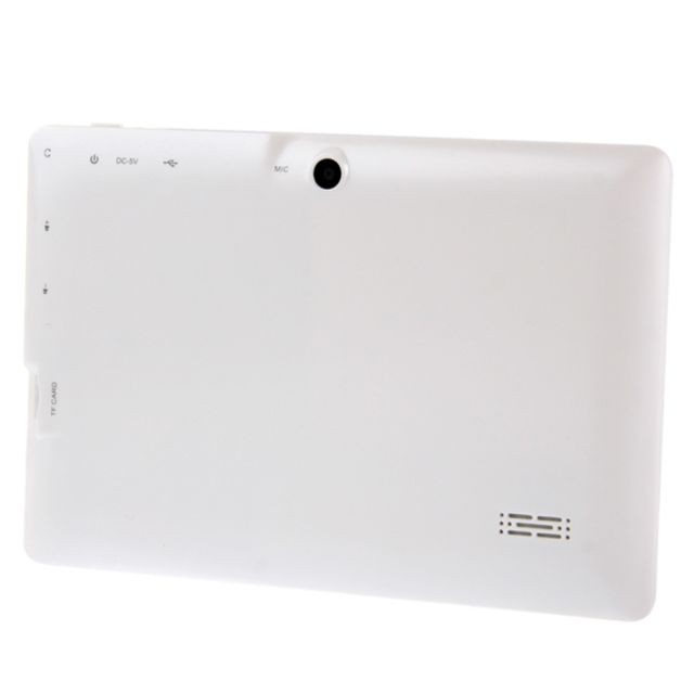 Wewoo Tablette Tactile blanc 7 pouces Tactile, 512 Mo + 4 Go, Android 4.2.2, 360 degrés de rotation du menu, Allwinner A33 Quad-core, Bluetooth, WiFi
