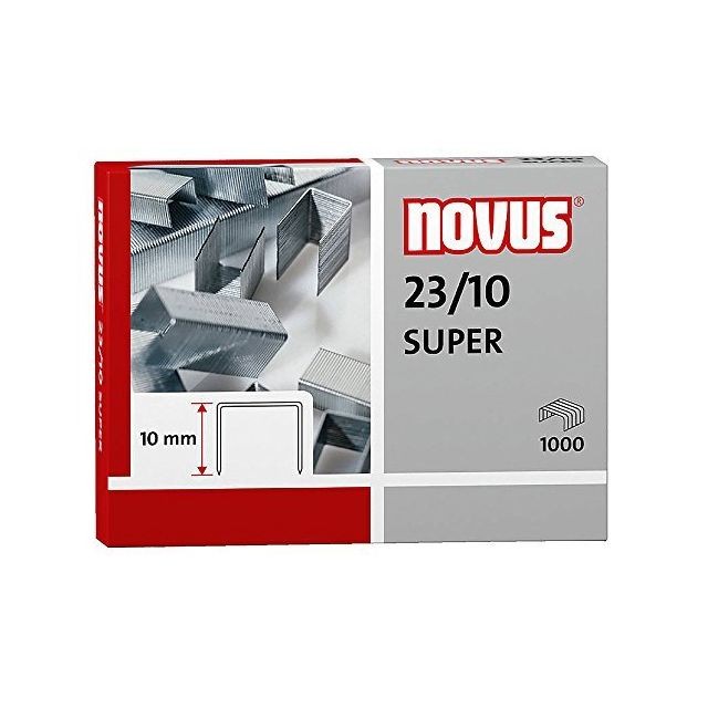 Novus - Novus 23/10 Super Staples (Box of 1000) Novus  - Boulonnerie Novus