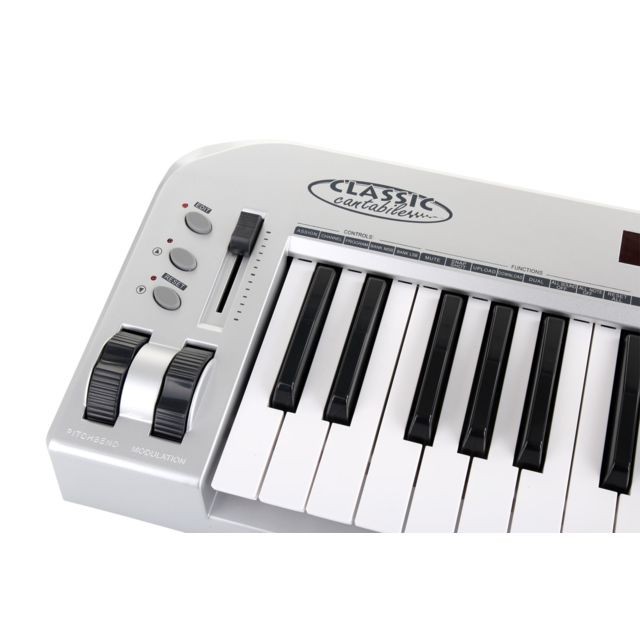 Claviers arrangeurs Classic Cantabile MK-61 Clavier USB Midi 61 touches avec câble USB