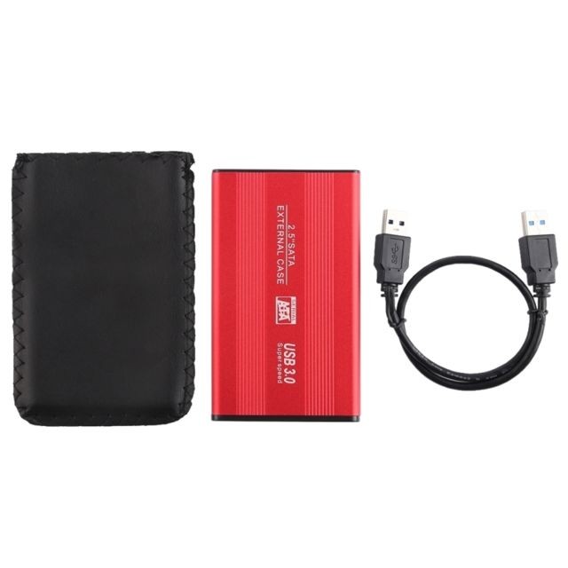Wewoo Disque dur Externe 500GB Boîtier de mobile à interface super rapide USB 3.0, 500 Go (2,5 pouces) (Rouge)