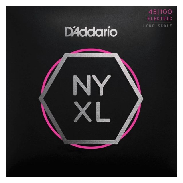 D'Addario - D'Addario NYXL45100 - Regular Light 45-100 - Jeu de cordes guitare basse D'Addario  - Instruments à cordes