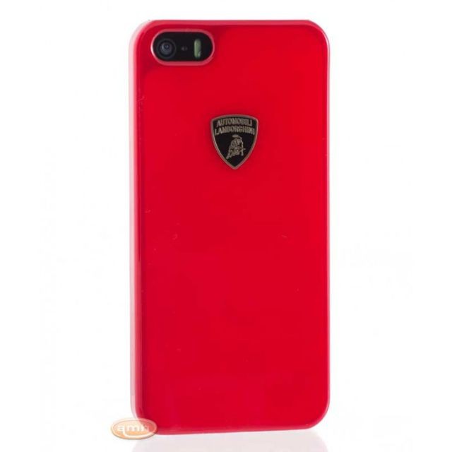 Coque, étui smartphone Lamborghini Coque pour iPhone 5-5S-SE rouge LAMBORGHINI DIABLO D-1