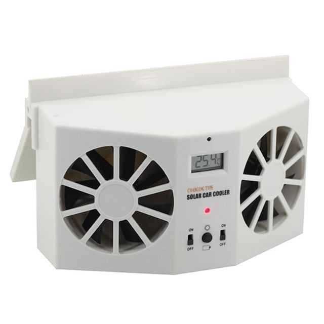 Wewoo - Radiateur frais de système de ventilation de refroidisseur de fan de automatique d'air de voiture de 2W, avec l'affichage de la température Wewoo   - Bonnes affaires Accessoires de sèche-serviette