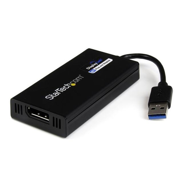 Startech - StarTech.com Adaptateur vidéo multi-écrans USB 3.0 vers DisplayPort 4K - Carte graphique externe certifié DisplayLink - Ultra HD 4K - Accessoires Carte Graphique