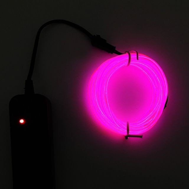 Generic - LED flexible lumière EL fil chaîne bande corde Glow Decor lampe au néon USB Controlle - Multicolore Generic  - Lampe led multicolore