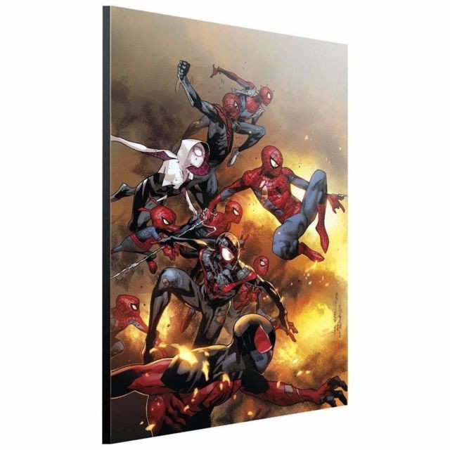 Semic - Semic Marvel Wooden Wall Art Spider-Verse by Olivier Coipel 24 x 36,5 cm Posters - Marvel Maison